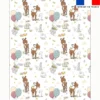 Coupon couverture imprimé animaux de la clairière