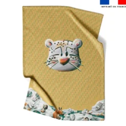 Coupon couverture imprimé animaux du froid Panthère - Création Stillistic