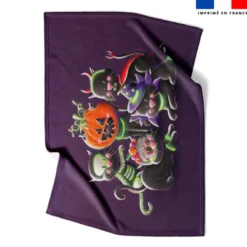 Coupon couverture imprimé Bal masqué Halloween - Création Stillistic