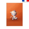 Coupon couverture imprimé bébé chat - Création Stillistic