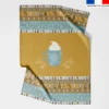 Coupon couverture imprimé chocolat chaud