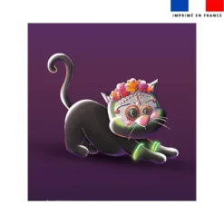 Coupon couverture imprimé Dia de los muertos - Création Stillistic