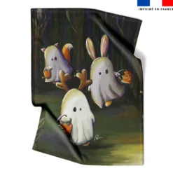 Coupon couverture imprimé fantômes dans les bois - Création Stillistic