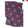 Coupon couverture imprimé fantômes violet - Création Stillistic