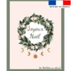 Coupon couverture imprimé Joyeux Noël Scandinave