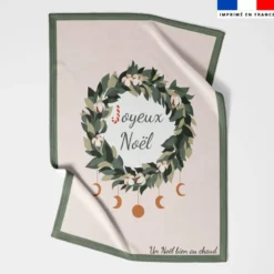 Coupon couverture imprimé Joyeux Noël Scandinave