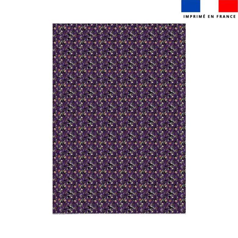 Coupon couverture imprimé mini Bal masqué Halloween - Création Stillistic