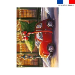 Coupon couverture imprimé souris de noel - Création Stillistic