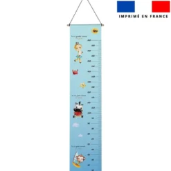 Coupon imprimé pour toise motif animaux d'été
