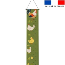 Coupon imprimé pour toise motif animaux de la ferme