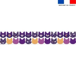 Coupon lingettes lavables chat motif chouette magicienne - Création Stillistic