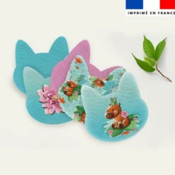 Coupon lingettes lavables chat motif capybara - Création Stillistic