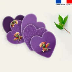 Coupon lingettes lavables coeurs motif bébé perroquet - Création Stillistic