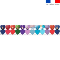 Coupon lingettes lavables coeurs motif animaux de noel - Création Stillistic
