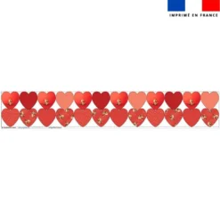Coupon lingettes lavables coeurs motif bébé castor - Création Stillistic