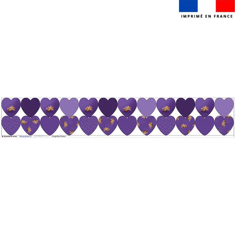 Coupon lingettes lavables coeurs motif bébé lynx - Création Stillistic
