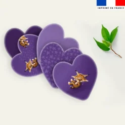 Coupon lingettes lavables coeurs motif bébé lynx - Création Stillistic