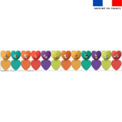 Coupon lingettes lavables coeurs motif animaux du monde - Création Stillistic