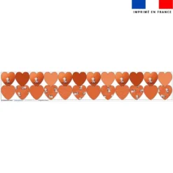 Coupon lingettes lavables coeurs motif bébé chat - Création Stillistic