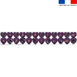 Coupon lingettes lavables coeurs motif Bal masqué Halloween - Création Stillistic