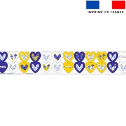 Coupon lingettes lavables coeurs motif fleur de pensée