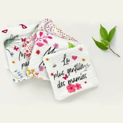 Coupon lingettes lavables + essuie-main motif Mamie flowers