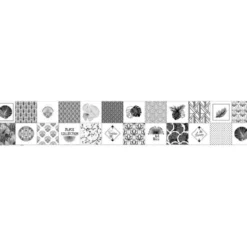 Coupon lingettes lavables motif art déco black
