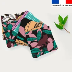 Coupon lingettes lavables motif tigre vert - Création Lili Bambou Design