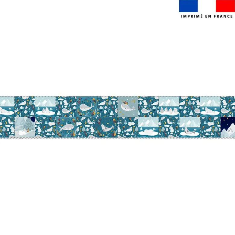 Coupon lingettes lavables motif animaux marins pôle nord