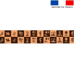Coupon lingettes lavables motif éclat d'automne
