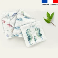 Coupon lingettes lavables motif animaux aquatiques