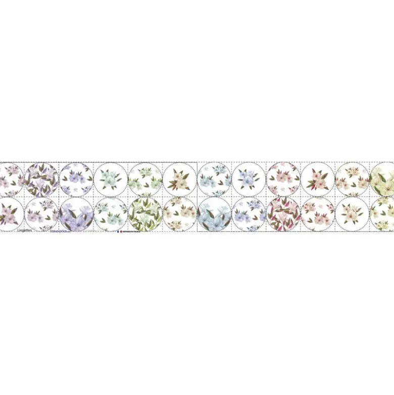 Coupon lingettes lavables motif fleur japonaise