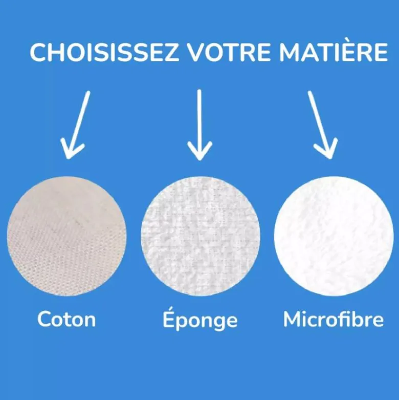 Coupon lingettes lavables motif signe de la terre - Création Lili Bambou Design