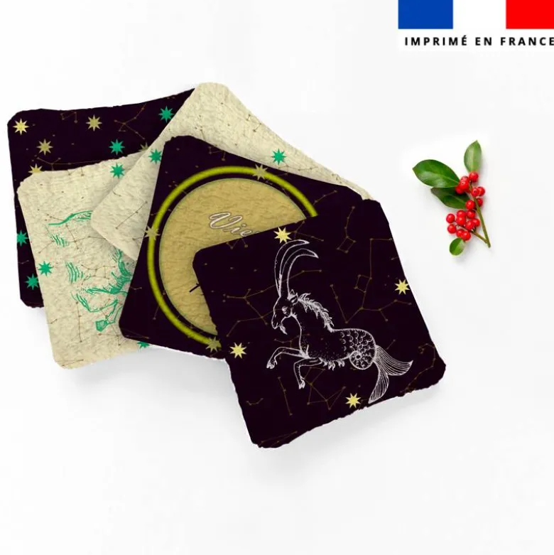 Coupon lingettes lavables motif signe de la terre - Création Lili Bambou Design