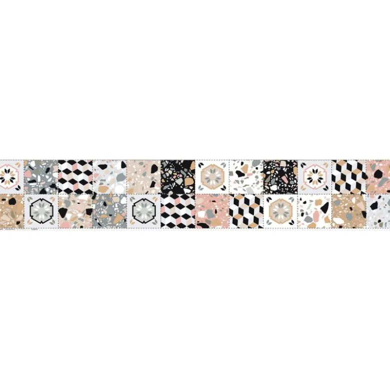 Coupon lingettes lavables motif céramique rose