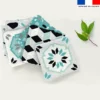 Coupon lingettes lavables motif céramique bleu