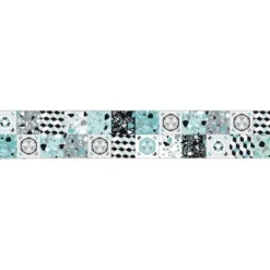 Coupon lingettes lavables motif céramique bleu