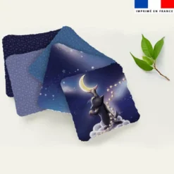 Coupon lingettes lavables motif chat sirius - Création Stillistic