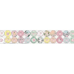 Coupon lingettes lavables motif bouquet de fleurs
