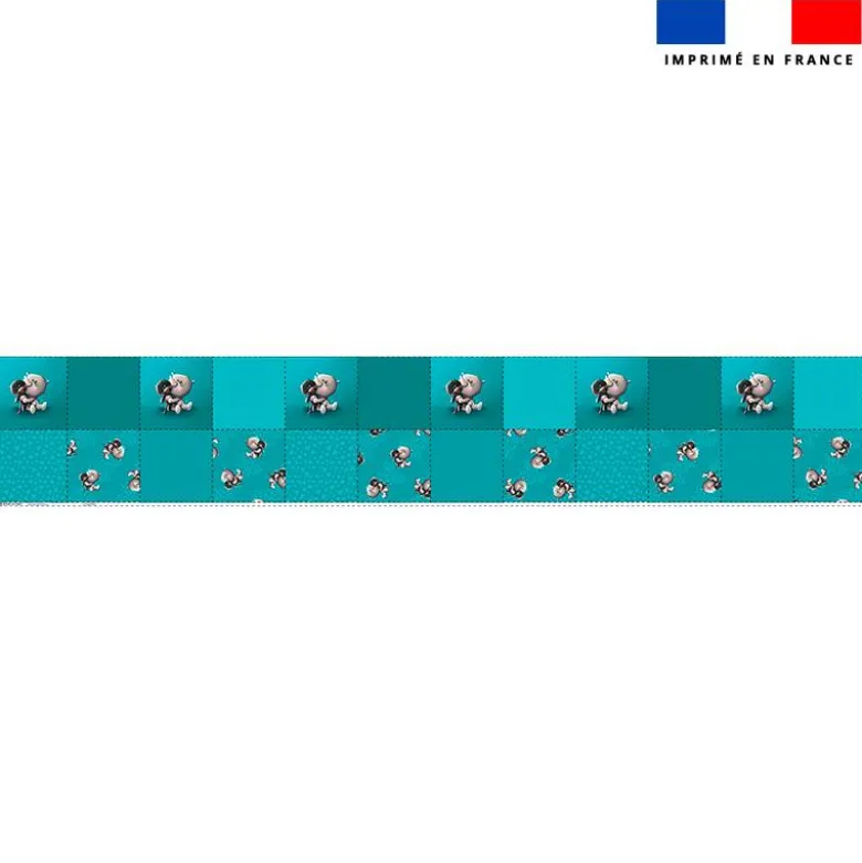 Coupon lingettes lavables motif bébé rhino - Création Stillistic