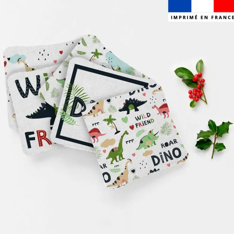 Coupon lingettes lavables motif dino wild friend