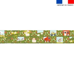 Coupon lingettes lavables motif animaux de la ferme