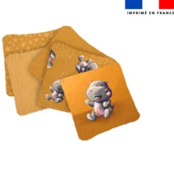 Coupon lingettes lavables motif bébé hippo - Création Stillistic
