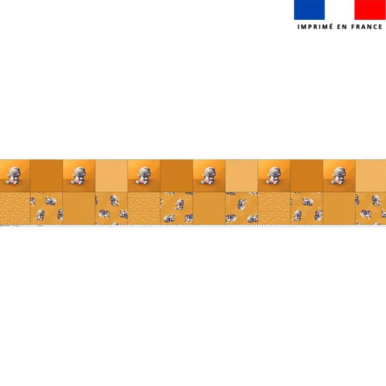 Coupon lingettes lavables motif bébé hippo - Création Stillistic