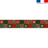 Coupon lingettes lavables motif animaux couronne et fleur de noel - Création Stillistic