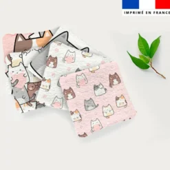 Coupon lingettes lavables motif chaton et patte pastel
