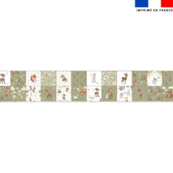 Coupon lingettes lavables motif animaux de la clairière
