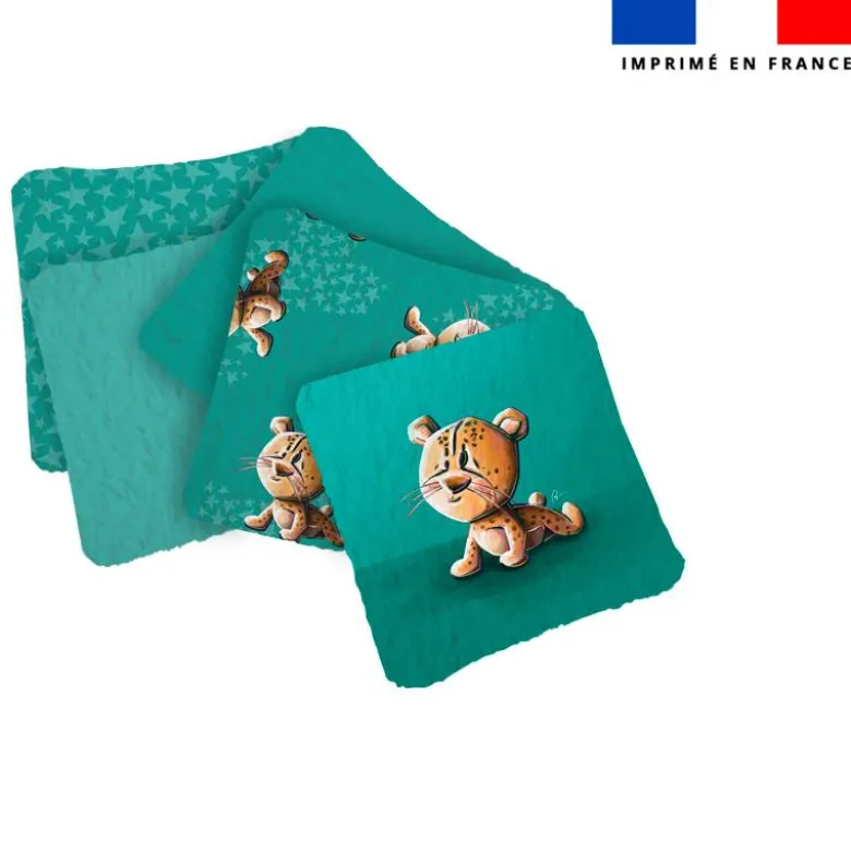 Coupon lingettes lavables motif bébé guépard - Création Stillistic