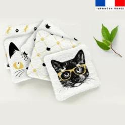 Coupon lingettes lavables motif chat