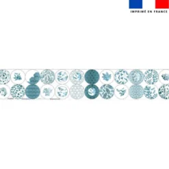 Coupon Lingettes lavables motif ginkgo blue